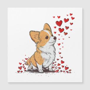 Saint-Valentin Chien Mignon Corgi Fête de la Saint