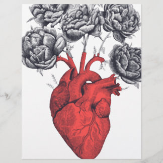 Saint Valentin coeur avec fleurs