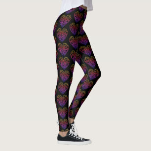 Saint Valentin Coeur celtique Leggings femmes
