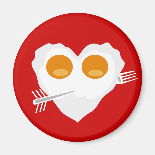 Saint Valentin coeur drôle Magnet personnalisé (Devant)