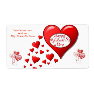 Saint Valentin Coeur Étiquette