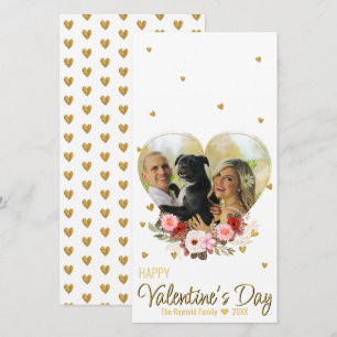 Saint Valentin Coeur Photo Gold Parties scintillan