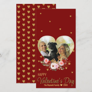 Saint Valentin Coeur Photo Parties scintillant Or 