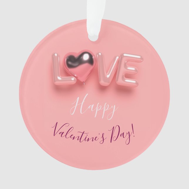  SAINT VALENTIN COEUR ROSE MODERNE  (devant)