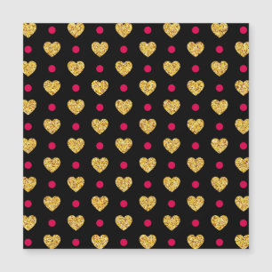 Saint Valentin Coeurs d'or Motif-23655