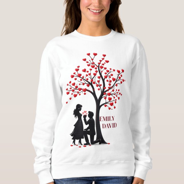 Saint-Valentin Cozy Love – Sweatshirt à col rond p (Devant)