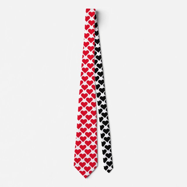 Saint Valentin cravate avec coeur d'amour motif (Devant)