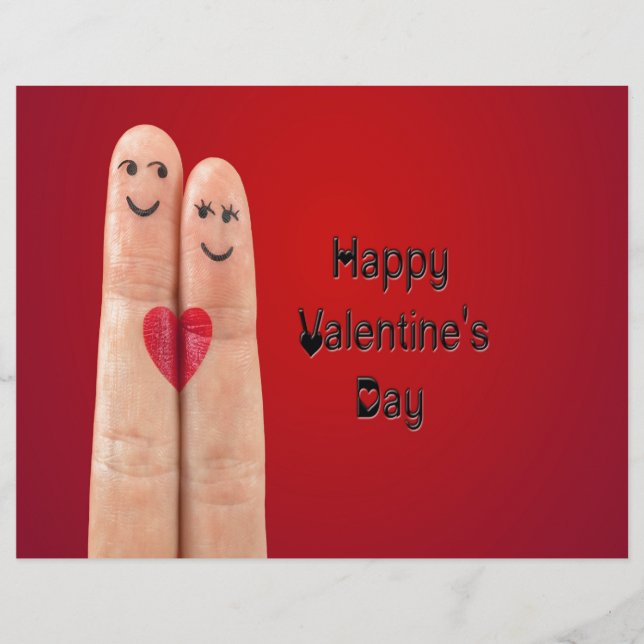 Saint-Valentin des doigts heureux (Devant)
