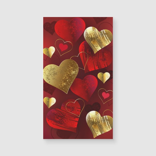 Saint-valentin dorés et rouges (Devant)