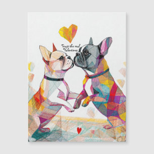 Saint-Valentin drôle Amoureux des Bouledogues Fran