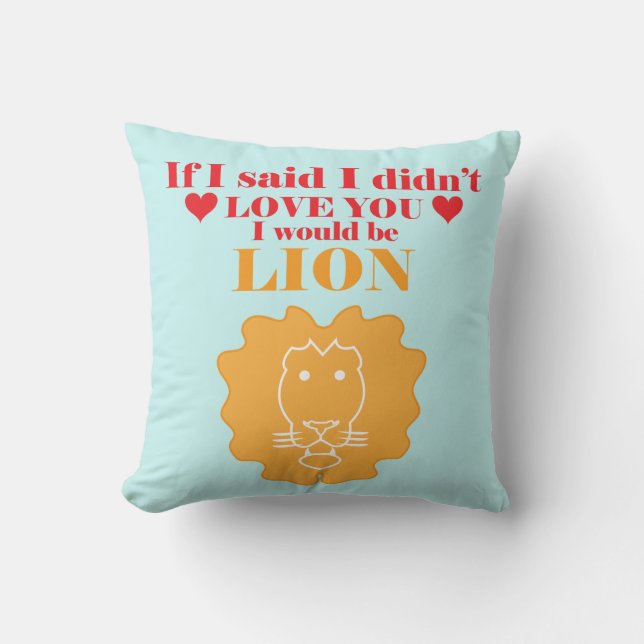 Saint Valentin drôle animal cadeau coussin (Recto)