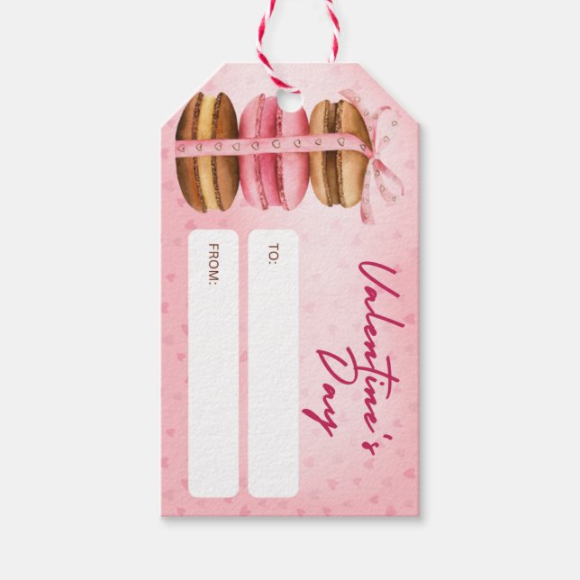 Saint Valentin, étiquettes cadeaux, amour, romanti (Devant)