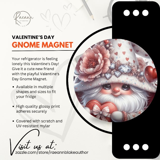Saint Valentin Gnome Magnet (Créateur téléchargé)
