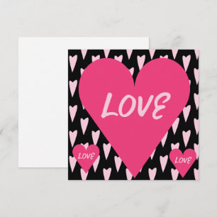 Saint-Valentin Gros Cœurs Amour Rose