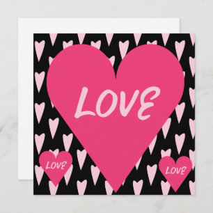 Saint Valentin Gros Coeurs d'amour rose