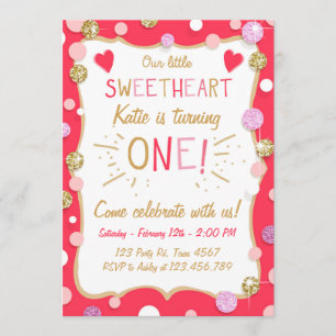Saint Valentin Invitation Anniversaire Little Swee