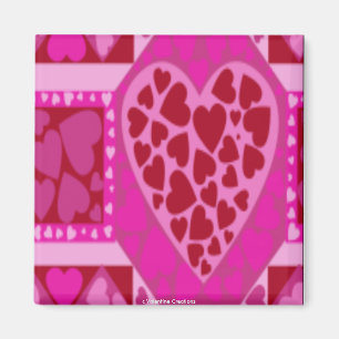 Saint Valentin Magnets cadeaux - Hearts Galore