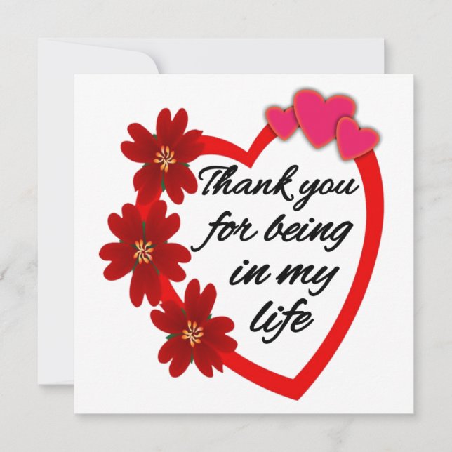 Saint Valentin / Merci d'être dans ma vie (Devant)