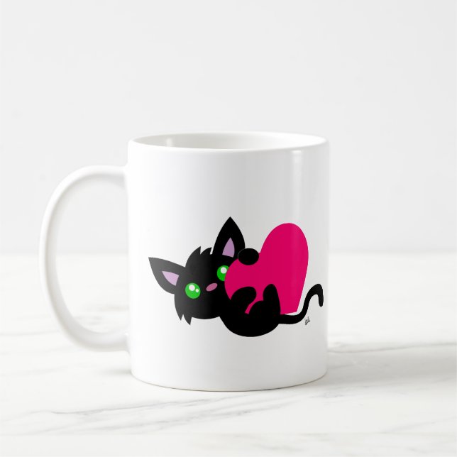 Saint Valentin Mug de Kitty Noir (Gauche)