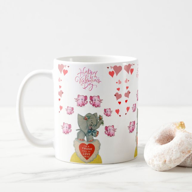 Saint Valentin Mug Mugs (Avec donut)