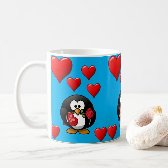 Saint Valentin Mug Mugs (Avec donut)