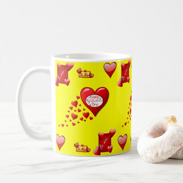 Saint Valentin Mug Mugs (Avec donut)