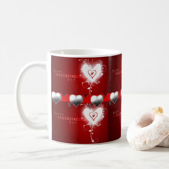 Saint Valentin Mug Mugs (Avec donut)
