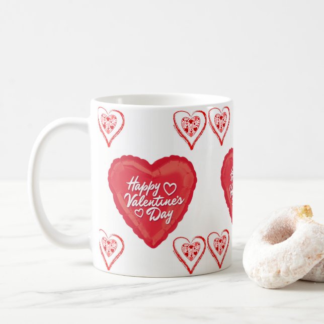 Saint Valentin Mug Mugs (Avec donut)