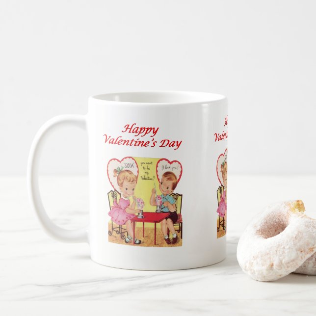 Saint Valentin Mug Mugs (Avec donut)