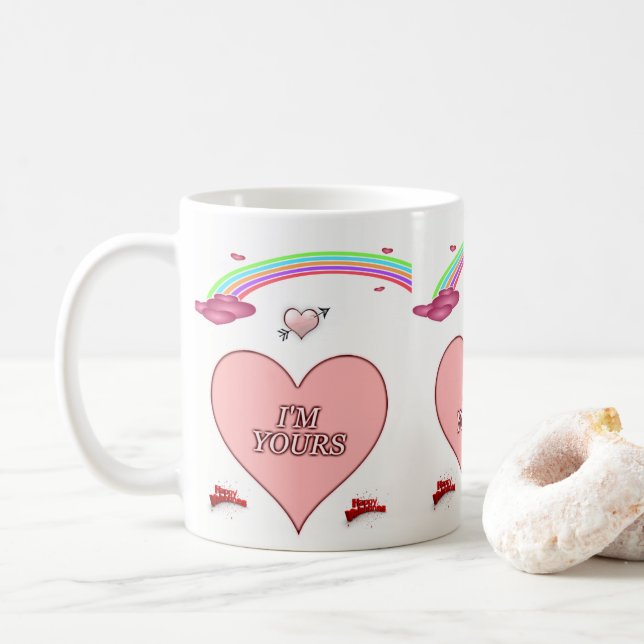 Saint Valentin Mug Mugs (Avec donut)