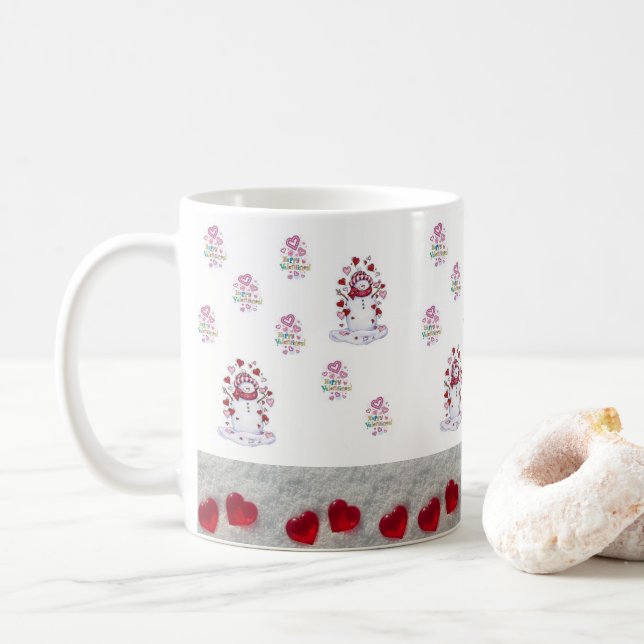 Saint Valentin Mug Mugs (Avec donut)
