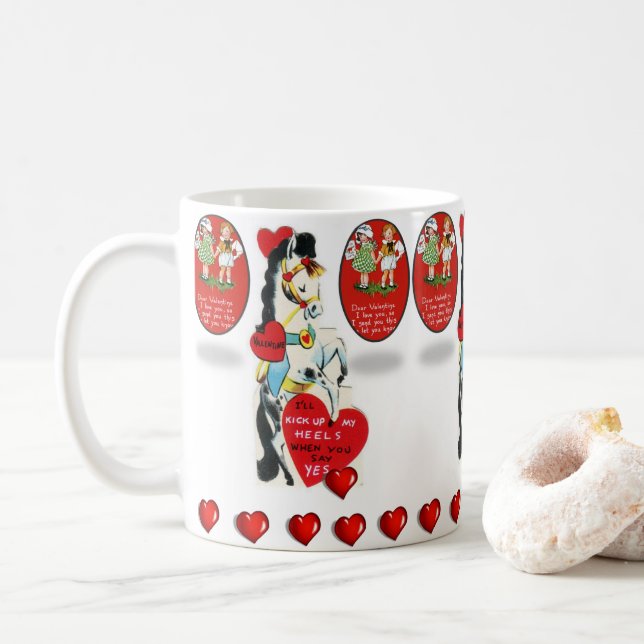 Saint Valentin Mug Mugs (Avec donut)