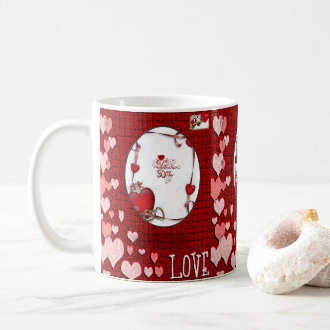 Saint Valentin Mug Mugs (Avec donut)