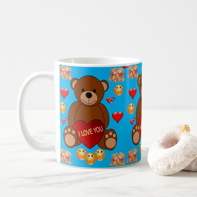 Saint Valentin Mug Mugs (Avec donut)