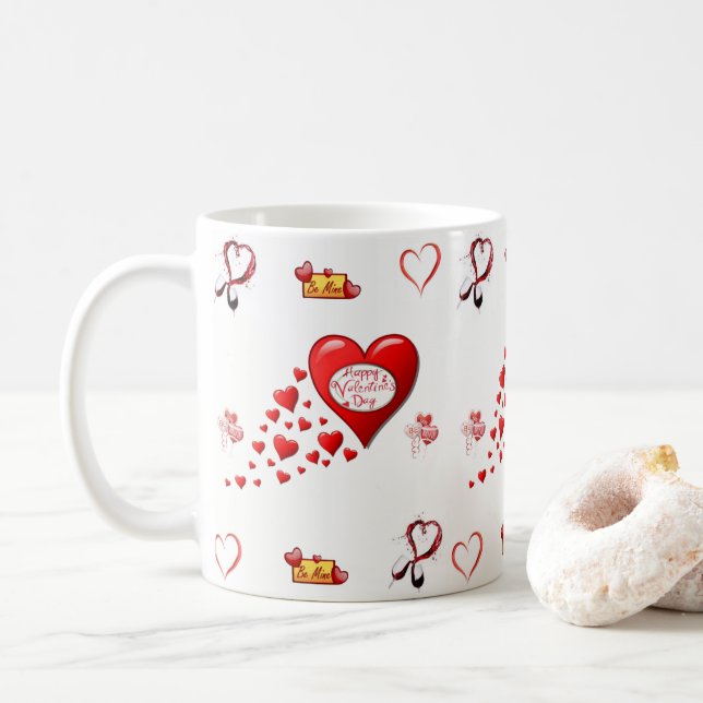 Saint Valentin Mug Mugs (Avec donut)