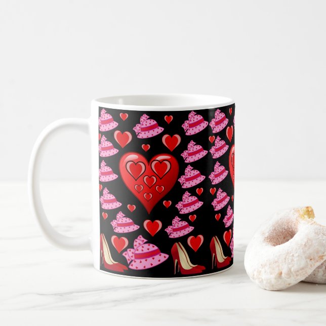 Saint Valentin Mug Mugs (Avec donut)