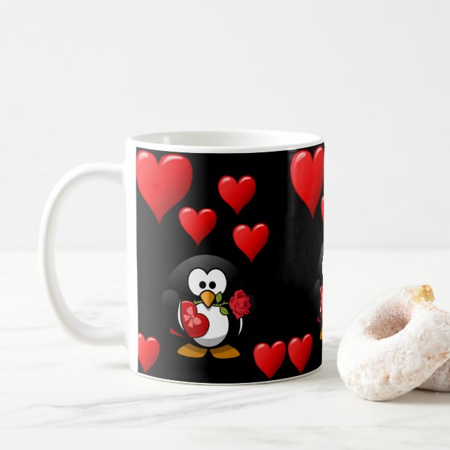 Saint Valentin Mug Mugs (Avec donut)