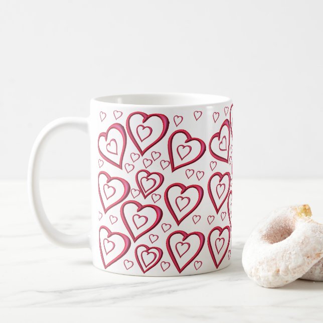 Saint Valentin Mug Mugs (Avec donut)