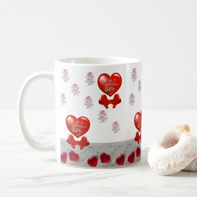Saint Valentin Mug Mugs (Avec donut)