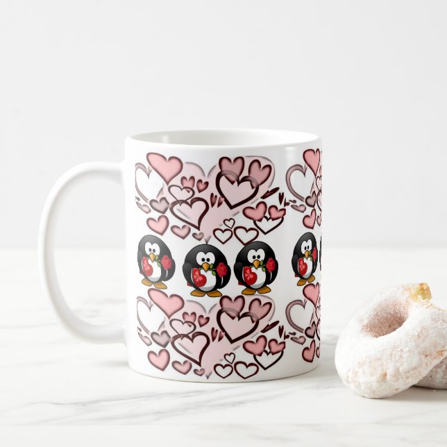 Saint Valentin Mug Mugs (Avec donut)