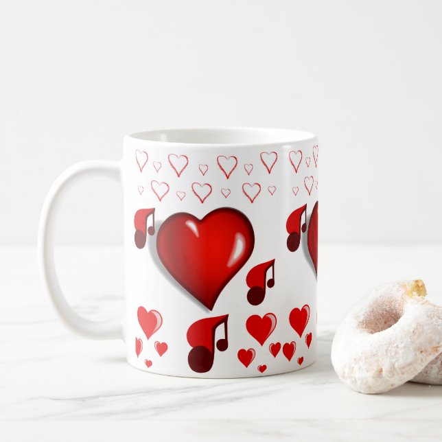 Saint Valentin Mug Mugs (Avec donut)
