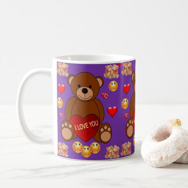 Saint Valentin Mug Mugs (Avec donut)