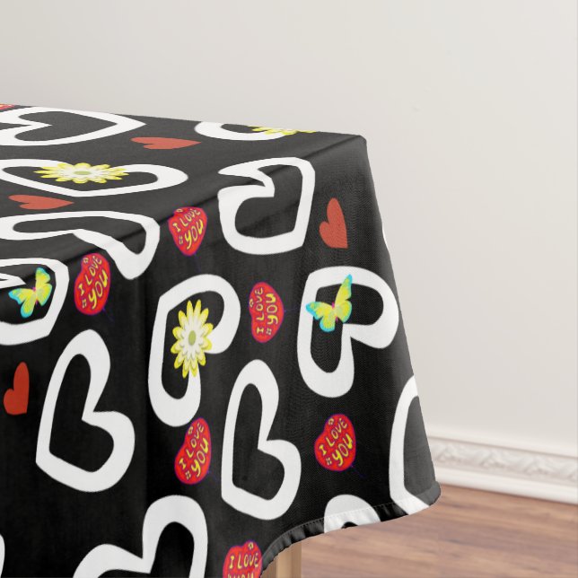 Saint Valentin Nappe Coeurs Je t'aime (In Situ)