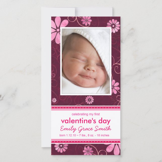 Saint Valentin - Nouveau Faire-part bébé (Devant)