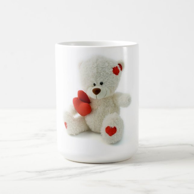 Saint-Valentin Ours en peluche classique Mug (Centre)