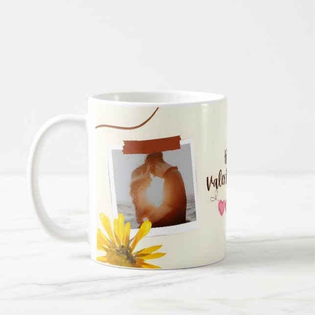 Saint Valentin Photo Mug Cadeau (Gauche)