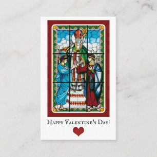 Saint-Valentin Saluant les Cartes de Prière Religi