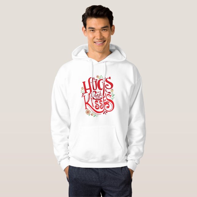 Saint-Valentin Sweat - shirt à capuche (Devant entier)