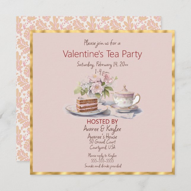 Saint Valentin Tea Party (Devant / Derrière)