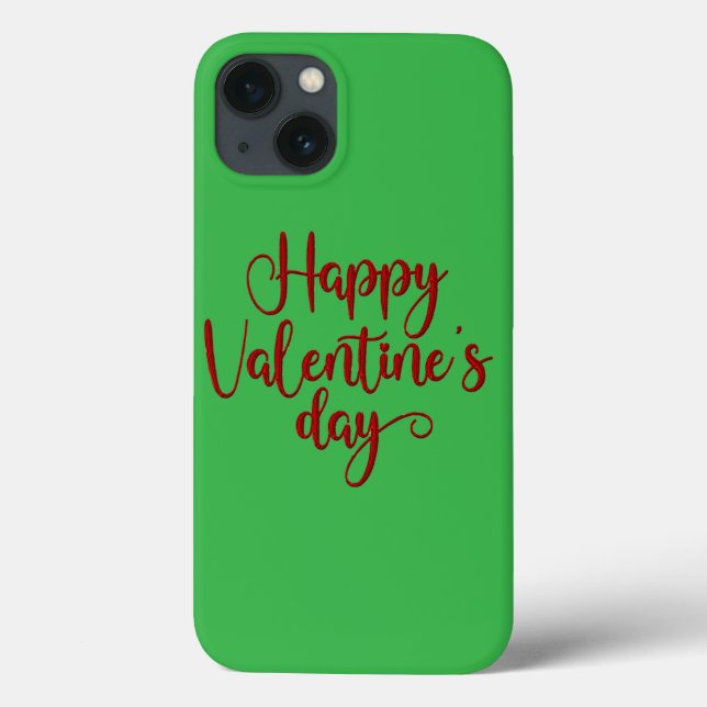 Saint Valentin Texte iPhone 13 Coque (Verso)